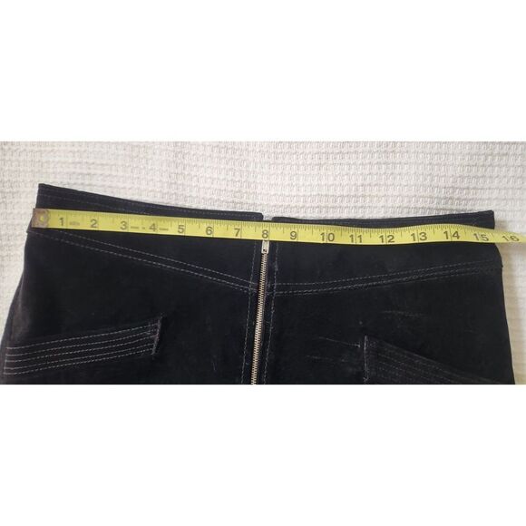 NEW MNG Zippered Suede Mini Skirt, Size Small - Picture 11 of 12